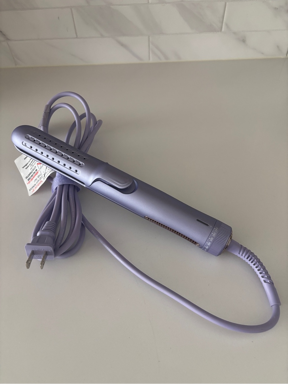 Monat New - no box - Purple Styling Tool Straight & Curl Iron with Cool Lock